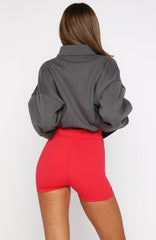 Caught Up With You Bike Shorts Red